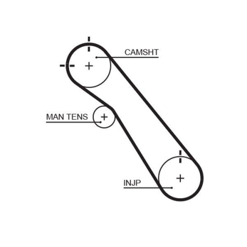 Zahnriemensatz Gates K015548XS Powergrip&trade; f&uuml;r