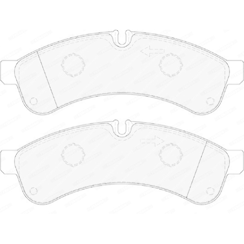 Bremsbelagsatz Scheibenbremse Ferodo FVR4039 Premier Eco Friction f&uuml;r Iveco