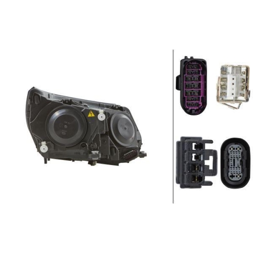 Hauptscheinwerfer Hella 1ZT 010 748-091 f&uuml;r VW Vw (svw) Links