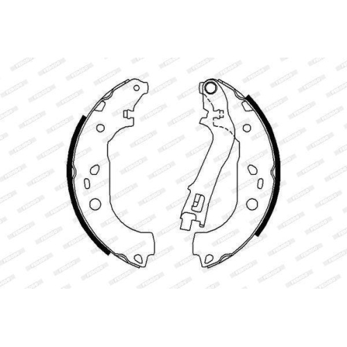 Bremsbackensatz Ferodo FSB676 Premier f&uuml;r Fiat Lancia Opel Vauxhall Hinterachse