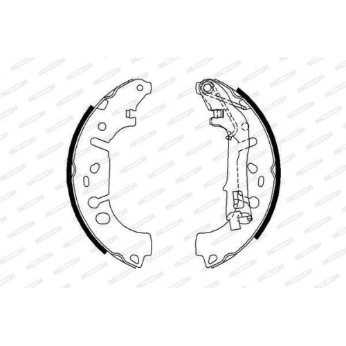 Bremsbackensatz Ferodo FSB682 Premier f&uuml;r Fiat Opel Vauxhall Hinterachse