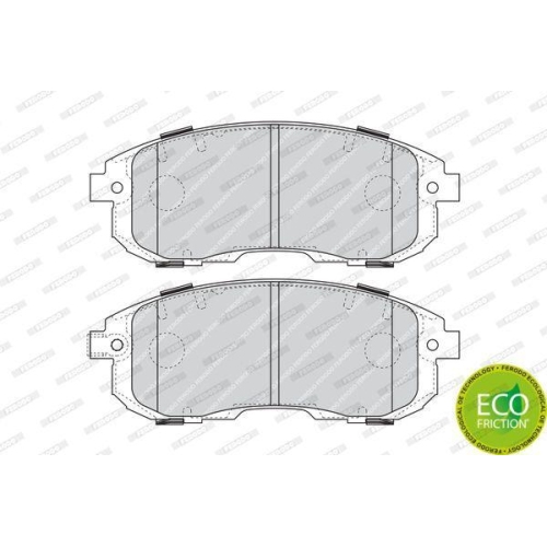 Bremsbelagsatz Scheibenbremse Ferodo FDB4112 Premier Eco Friction f&uuml;r Renault