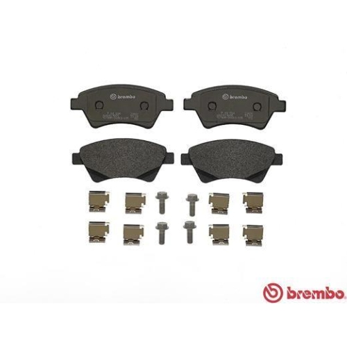Bremsbelagsatz Scheibenbremse Brembo P68034 Prime Line f&uuml;r Renault Vorderachse