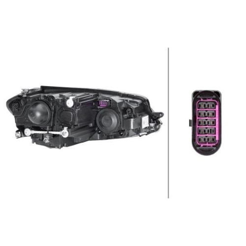 Hauptscheinwerfer Hella 1EB 013 924-011 f&uuml;r VW Vw (faw) Links