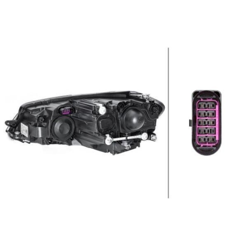 Hauptscheinwerfer Hella 1EB 013 924-021 f&uuml;r VW Vw (faw) Rechts