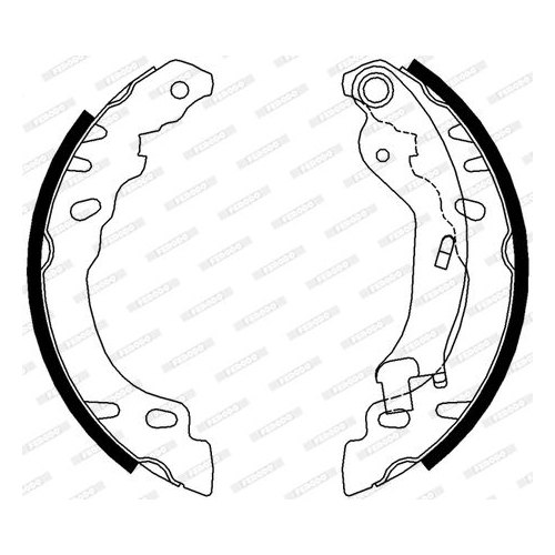 Bremsbackensatz Ferodo FSB688 Premier f&uuml;r Fiat Ford Hinterachse