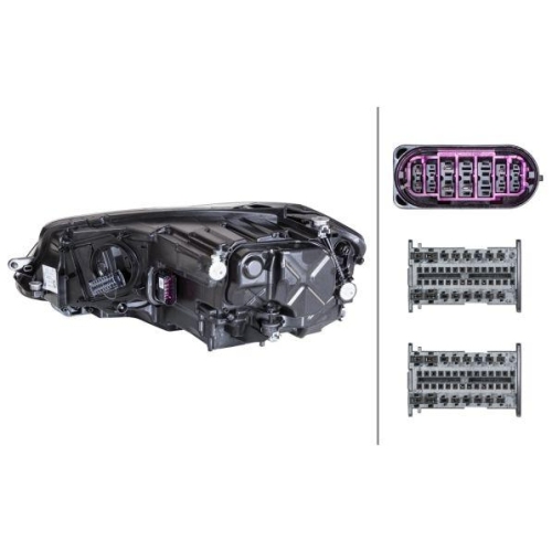 Hauptscheinwerfer Hella 1ZX 013 924-221 f&uuml;r VW Vw (faw) Rechts