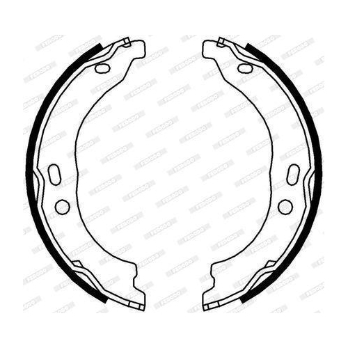 Bremsbackensatz Feststellbremse Ferodo FSB696 Premier f&uuml;r Citro&euml;n Fiat Peugeot