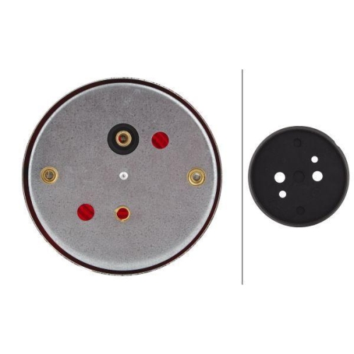 Schlussleuchte Hella 2SA 997 022-001 f&uuml;r Scania Massey Ferguson Broshuis Links