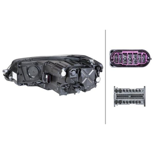 Hauptscheinwerfer Hella 1EX 013 924-701 f&uuml;r VW Rechts