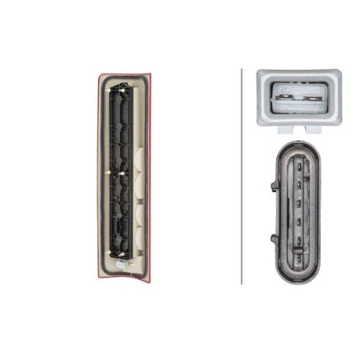 Heckleuchte Hella 2SK 008 208-061 f&uuml;r Daf Iveco Rechts