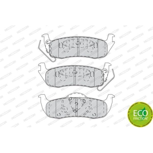 Bremsbelagsatz Scheibenbremse Ferodo FDB4075 Premier Eco Friction f&uuml;r Nissan