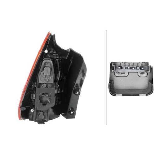 Tail Light Assembly Hella 2SK 008 659-121 for Renault