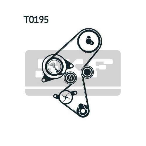 Wasserpumpe + Zahnriemensatz Skf VKMC 03259 f&uuml;r Alfa Romeo Citro&euml;n Fiat Ford