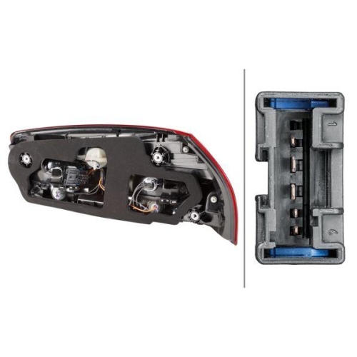 Tail Light Assembly Hella 2SK 011 054-091 for Citro&euml;n Peugeot Citro&euml;n/peugeot DS