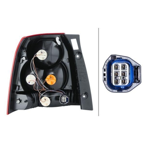 Heckleuchte Hella 2SK 354 035-021 f&uuml;r Land Rover Rechts