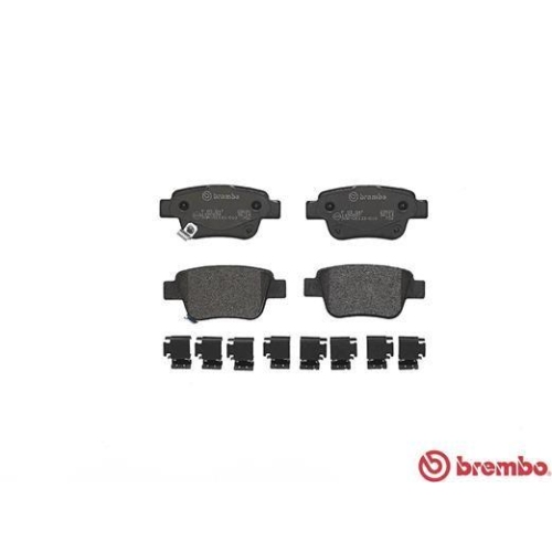 Bremsbelagsatz Scheibenbremse Brembo P83047 Prime Line f&uuml;r Toyota Hinterachse