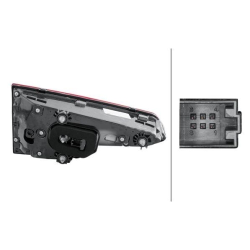 Heckleuchte Hella 2SV 012 247-121 f&uuml;r Audi Audi (faw) Rechts
