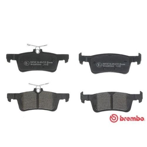 Bremsbelagsatz Scheibenbremse Brembo P61121 Prime Line f&uuml;r Peugeot Hinterachse
