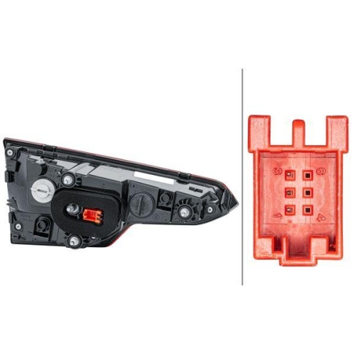 Heckleuchte Hella 2SA 012 249-101 f&uuml;r Audi Audi (faw) Rechts