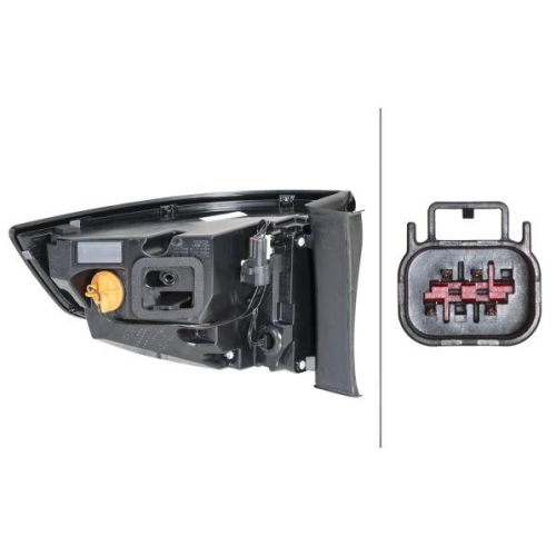 Heckleuchte Hella 2SD 354 831-041 f&uuml;r Land Rover Rechts