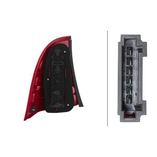 Tail Light Assembly Hella 2VP 008 048-061 for Mercedes Benz Mercedes Benz