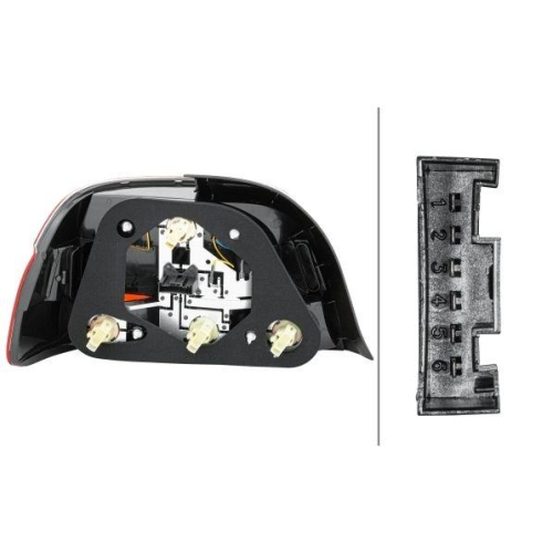 Heckleuchte Hella 2VP 008 272-221 für Bmw Ziegler Rechts