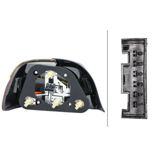 Heckleuchte Hella 2VP 008 272-241 f&uuml;r Bmw Rechts