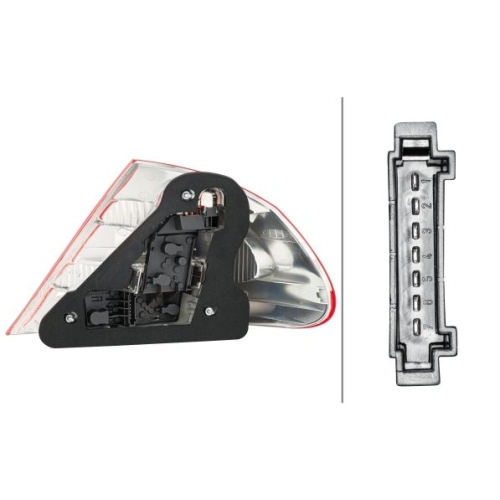 Combination Rear Light Hella 2VP 008 326-051 for Mercedes Benz Mercedes Benz