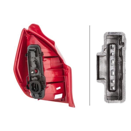 Heckleuchte Hella 2VP 354 030-021 f&uuml;r Citro&euml;n Rechts
