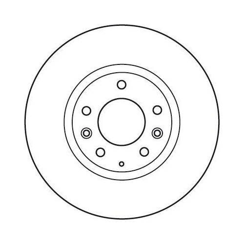 Bremsscheibe Trw DF4974S Trw Single f&uuml;r Mazda (changan) Faw Vorderachse
