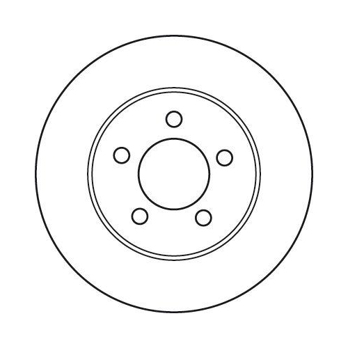 Bremsscheibe Trw DF4885S Trw Single f&uuml;r Chrysler Jeep Vorderachse