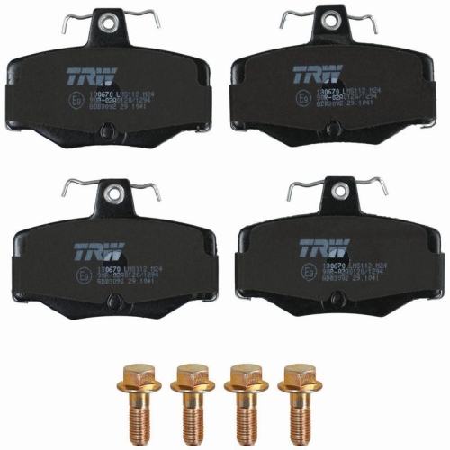 Bremsbelagsatz Scheibenbremse Trw GDB3092 Cotec f&uuml;r Nissan Hinterachse