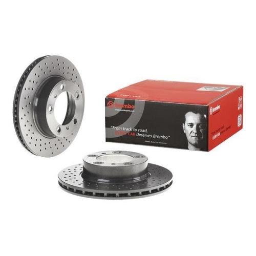 2X Brembo Bremsscheibe Vorderachse Prime Line - Uv Coated f&uuml;r Porsche