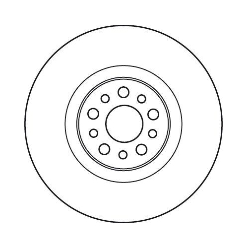 Bremsscheibe Trw DF4904S Trw Single f&uuml;r Citro&euml;n Fiat Lancia Peugeot Vorderachse