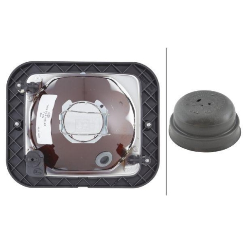 Headlight Hella 1AA 004 109-201 for Mercedes Benz Mercedes Benz Massey Ferguson