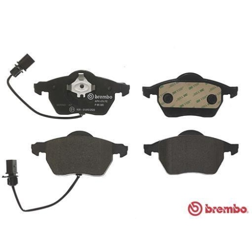Bremsbelagsatz Scheibenbremse Brembo P85085 Prime Line f&uuml;r Audi Seat Skoda VW
