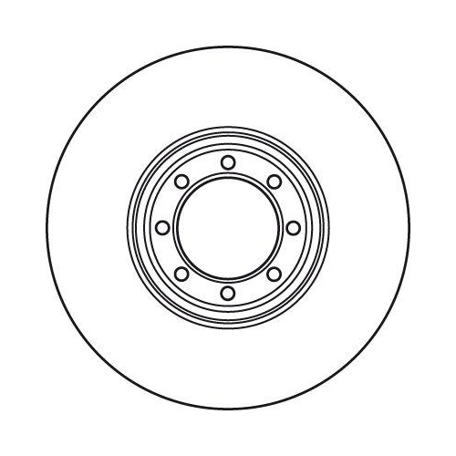 Bremsscheibe Trw DF4985S Trw Single f&uuml;r Iveco Hinterachse
