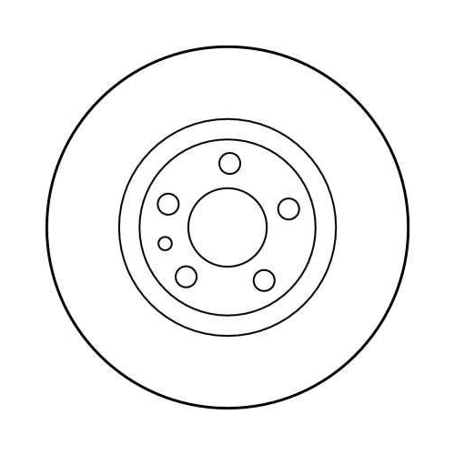 Brake Disc Trw DF2716 for Citro&euml;n Fiat Lancia Peugeot Front Axle