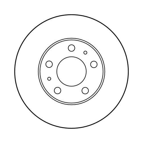 Bremsscheibe Trw DF2721 für Vauxhall Citroën Fiat Opel Peugeot Hinterachse