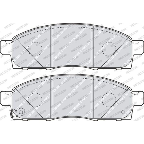 Bremsbelagsatz Scheibenbremse Ferodo FVR4415 Premier Eco Friction f&uuml;r Nissan
