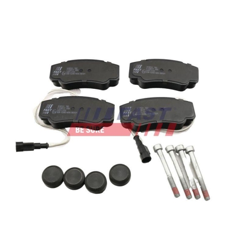Bremsbelagsatz Scheibenbremse Fast FT29577 f&uuml;r Nissan Renault Hinterachse