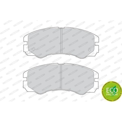 Bremsbelagsatz Scheibenbremse Ferodo FDB1015 Premier Eco Friction f&uuml;r Isuzu Opel