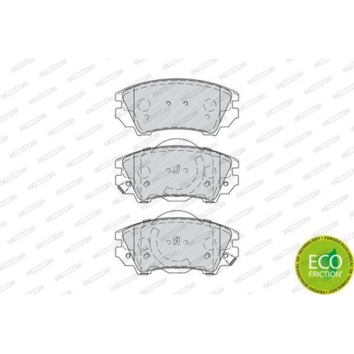 Bremsbelagsatz Scheibenbremse Ferodo FDB4208 Premier Eco Friction f&uuml;r Opel Saab