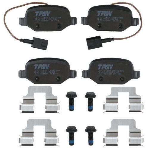 Bremsbelagsatz Scheibenbremse Trw GDB1881 Cotec f&uuml;r Alfa Romeo Fiat Lancia