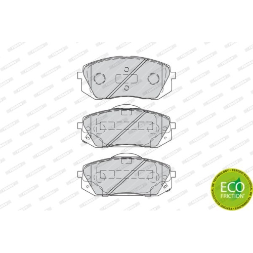 Bremsbelagsatz Scheibenbremse Ferodo FDB4194 Premier Eco Friction für Hyundai