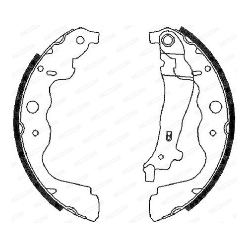 Brake Shoe Set Ferodo FSB4031 Premier for Lada Mercedes Benz Mercedes Benz Dacia