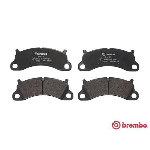 Bremsbelagsatz Scheibenbremse Brembo P65025 Prime Line f&uuml;r Porsche Vorderachse