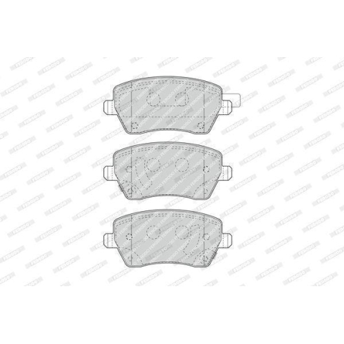 Bremsbelagsatz Scheibenbremse Ferodo FDB4966 Premier Eco Friction f&uuml;r Nissan