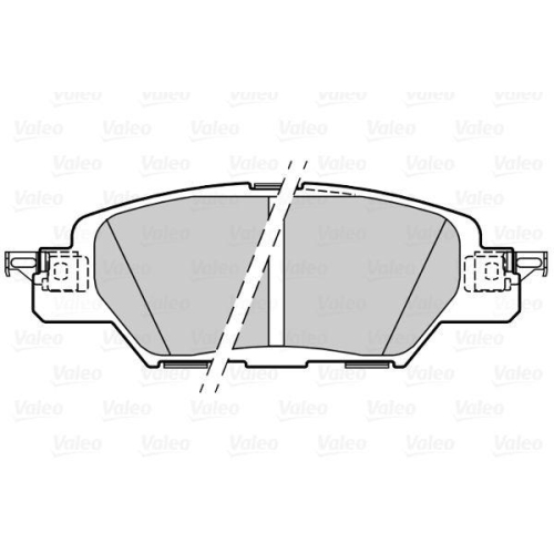 Bremsbelagsatz Scheibenbremse Valeo 601500 f&uuml;r Mazda Mazda (changan) Hinterachse